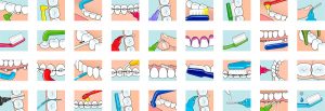 Användarbilder över olika dentalprodukter.